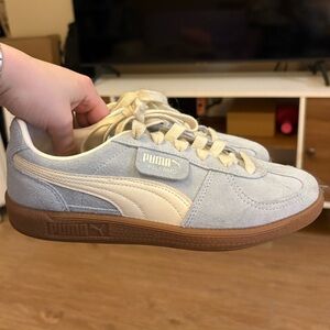 Puma Palermo Light Blue and Cream W7.5